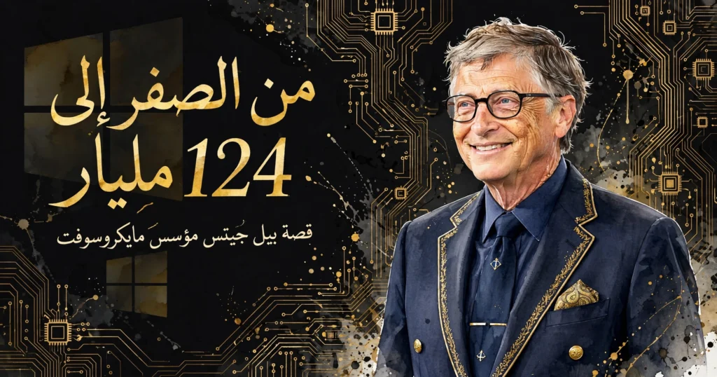 بيل جيتس مؤسس مايكروسوفت: من طفل مرفوض في سياتل إلى إمبراطور التكنولوجيا.. كم ثروته وترتيبه الآن؟ bill gates watercolor card