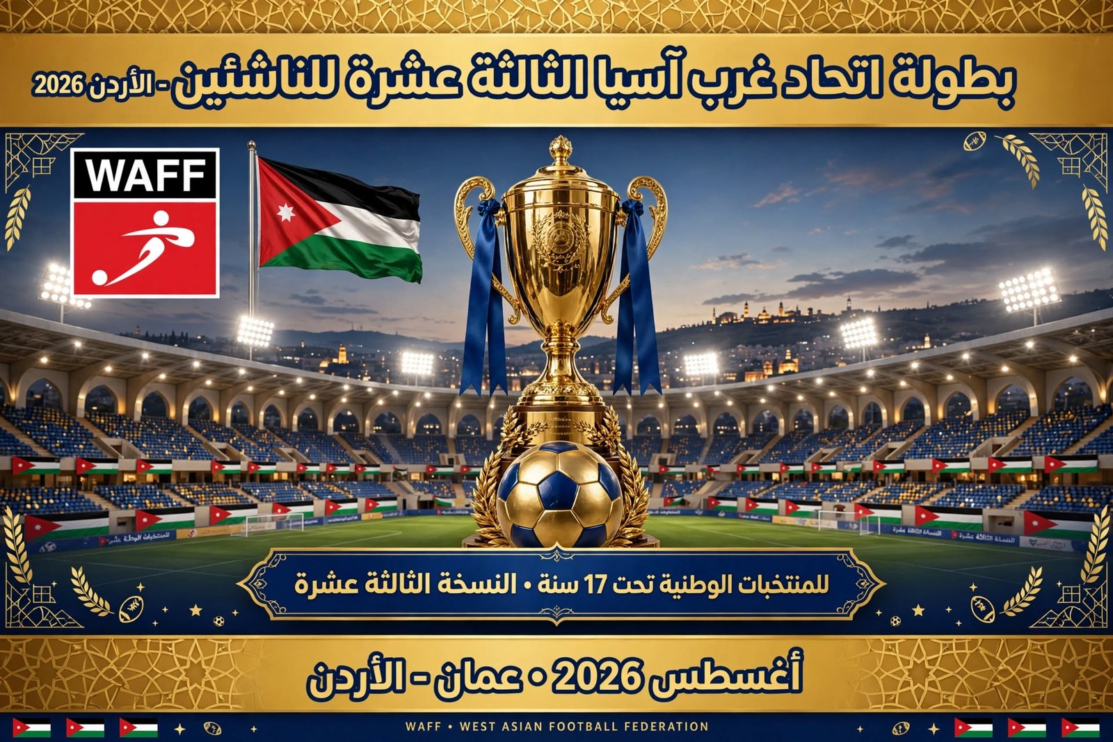 بطولة اتحاد غرب آسيا الثالثة عشرة للناشئين – الأردن 2026 بطولة اتحاد غرب آسيا الثالثة عشرة للناشئين – الأردن 2026